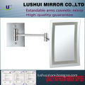 high quality hotel LED bathroom mounted magnification wall wholesale cosmetic mirrors